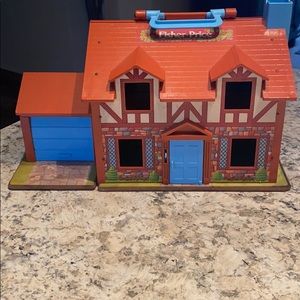 1980's Vintage Fisher Price Little People Home